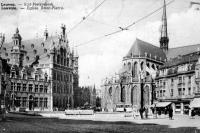 carte postale ancienne de Louvain Eglise Saint-Pierre