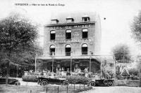 carte postale ancienne de Tervueren Hotel du musée et de belle vue en face du musée du Congo