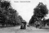 carte postale ancienne de Tervueren L'avenue vers Bruxelles