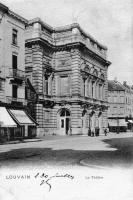 carte postale ancienne de Louvain Le Théatre