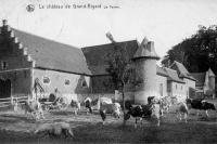 carte postale ancienne de Grand-Bigard La ferme du château de Grand-Bigard