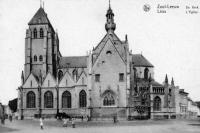 carte postale ancienne de Léau L'église