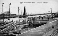 carte postale ancienne de Blankenberge Le Passage du Chenal