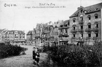 carte postale ancienne de Le Coq Hôtel du Coq - Propr. Charles Sandelé-Coudeville et fils