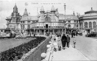 carte postale ancienne de Ostende Le Kursaal du côté de la ville