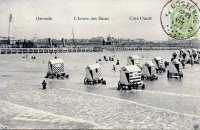 postkaart van Oostende L'Heure des Bains - côté ouest