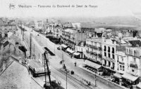 carte postale ancienne de Wenduyne Panorama du boulevard de Smet de Naeyer