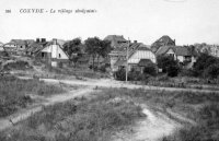 carte postale ancienne de Coxyde Le village sénégalais