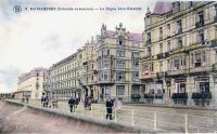 carte postale ancienne de Mariakerke La digue vers Ostende