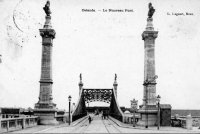 carte postale ancienne de Ostende Le nouveau pont