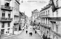 carte postale ancienne de Blankenberge Rue d'Ouest - Western Street