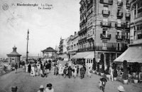 carte postale ancienne de Blankenberge La Digue