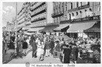 carte postale ancienne de Blankenberge La digue