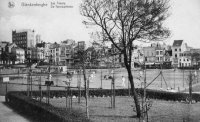 carte postale ancienne de Blankenberge Les tennis