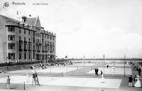 carte postale ancienne de Westende Le lawn-tennis