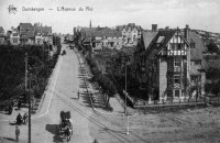 carte postale ancienne de Duinbergen L'avenue du Roi