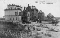 carte postale ancienne de La Panne La plus ancienne villa