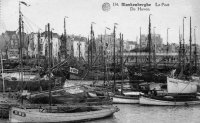 carte postale ancienne de Blankenberge Le port