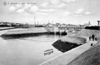 carte postale ancienne de Blankenberge Les écluses