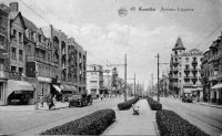 carte postale ancienne de Knokke Avenue Lippens