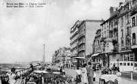 carte postale ancienne de Heyst Digue centre