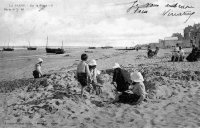 carte postale ancienne de La Panne Sur la Plage