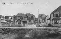 carte postale ancienne de Coxyde Coxyde-Bains - Villas Parrain et Ons Dakje