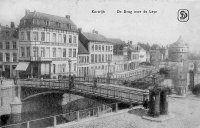 carte postale ancienne de Courtrai Kortrijk - De Brug over de Leye