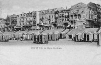 carte postale ancienne de Heyst La Digue Centrale