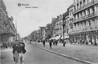 carte postale ancienne de Knokke Avenue Lippens