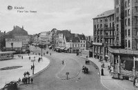 carte postale ancienne de Knokke Place Van Bunen