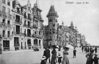 carte postale ancienne de Ostende Digue de mer