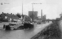 carte postale ancienne de Dixmude Le Haut Pont et l'Yser