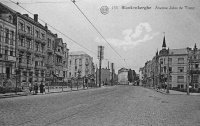 carte postale ancienne de Blankenberge Avenue Jules de Trooz