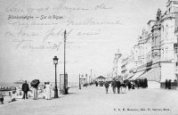 carte postale ancienne de Blankenberge Sur la Digue