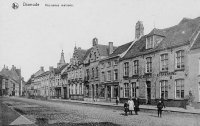 carte postale ancienne de Dixmude Anciennes maisons