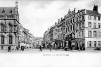 carte postale ancienne de Courtrai La rue de la Lys