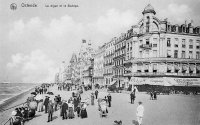 postkaart van Oostende La digue et le Bodega