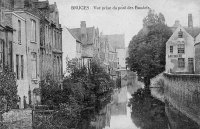 carte postale ancienne de Bruges Vue prise du pont des Baudets