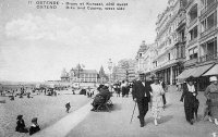 postkaart van Oostende Digue et Kursaal, côté ouest