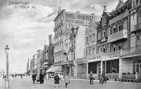 carte postale ancienne de Blankenberge La digue de mer