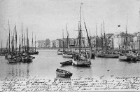 carte postale ancienne de Blankenberge Le Port