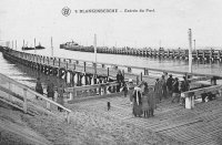 carte postale ancienne de Blankenberge Entrée du Port