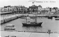 carte postale ancienne de Blankenberge Le Port