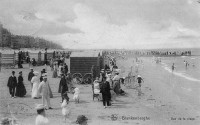 carte postale ancienne de Blankenberge Vue de la plage