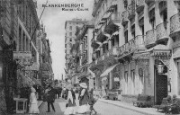 carte postale ancienne de Blankenberge Rue de l'Eglise