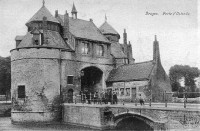 carte postale ancienne de Bruges Porte d'Ostende