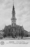 carte postale ancienne de Courtrai L'Hôtel des Postes