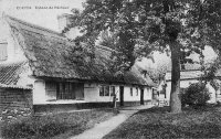 carte postale ancienne de Coxyde Cabane du Pêcheur