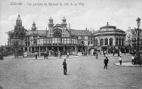 carte postale ancienne de Ostende Vue générale du Kursaal du côté de la ville